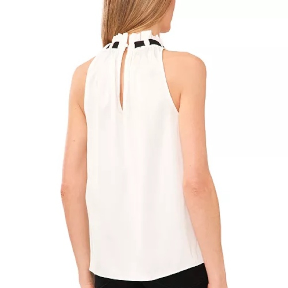 Darling Ramy Brook sleeveless top with velvet bow XS - Picture 2 of 7